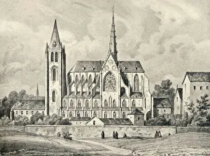 Pernot Prints: The Church and Part of the Abbey of St Victor, 1915