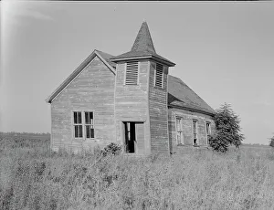 Mississippi United States Of America Prints: Church on the Aldridge Plantation, Mississippi, 1937. Creator: Dorothea Lange