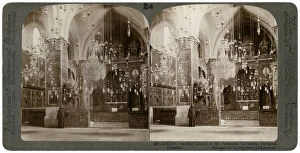 Decorations Gallery: Church of the Armenian Christians, Jerusalem, Palestine, 1897.Artist: Underwood & Underwood