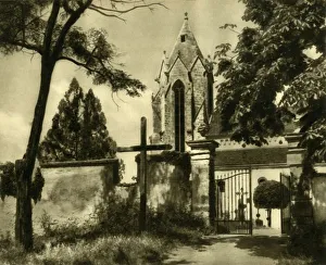 Churchyard Gallery: Church at Bad Deutsch-Altenburg, Lower Austria, c1935. Creator: Unknown