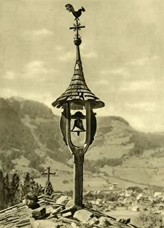 Tyrol Gallery: Church bell and weather vane, Kitzbühel, Tyrol, Austria, c1935. Creator: Unknown