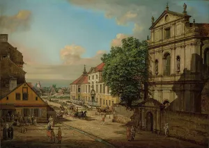 Bellotto Prints: Church of the Bridgettines and the Arsenal in Warsaw