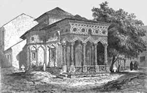 Bucharest Romania Prints: Church at Bucharest; A Visit to the Danubian Principalities, 1875. Creator: Nelson Boyd