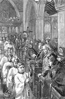 Church Choirs - The New Style, 1891. Creator: Sydney Prior Hall