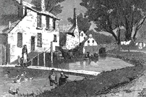 The Graphic Prints: The Church Congress at Ryhl, North Wales and Views in the Neighbourhood; The Mill Stream