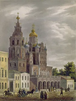 Auguste Jean Baptiste Antoine 1782 1849 Prints: The Church of the Dormition of the Theotokos at the Pokrovka Street in Moscow