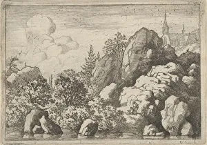 Everdingen Prints: The Church on the Hill, 17th century. Creator: Allart van Everdingen