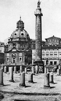 Images Dated 25th August 2009: The Church of the Most Holy Name of Mary at the Trajan Forum, Rome, Italy, c1930s