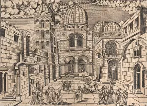 The Church of the Holy Sepulchre, Jerusalem, ca. 1546. Creator: Domenico dalle Greche