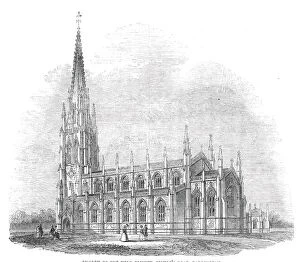 Church of the Holy Trinity, Bishop's-Road, Paddington, 1845. Creator: Unknown