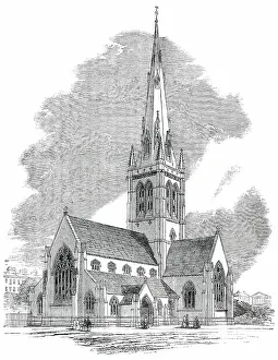 Church of the Holy Trinity, Building at Westminster, 1850. Creator: Unknown