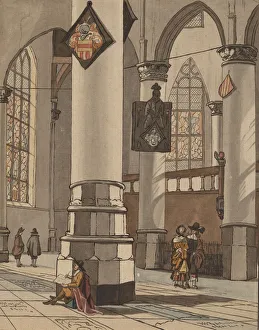 Bernaert Schreuder Prints: Church Interior, 1774. Creator: Bernhard Schreuder