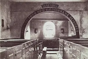 Inscription Prints: Church Interior, from an album compiled by Sir John Everett Millais. Creator: Unknown