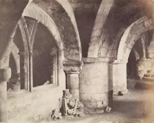 John Everett Prints: Church Interior, from an album compiled by Sir John Everett Millais. Creator: Unknown