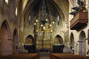 Church interior, Alcudia, Mallorca, Spain