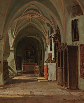 Vault Prints: Church interior from Fraueninsel, 1870. Creator: Hjalmar Munsterhjelm
