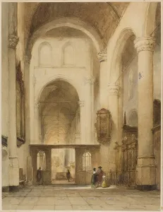Bosboom Johannes Prints: Church Interior, n.d. Creator: Johannes Bosboom