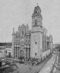 Tenochtitlan Prints: Church of La Santisma, City of Mexico, c1897. Creator: Unknown