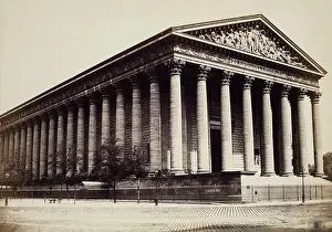 Baldus Prints: Church of the Madeleine, Paris, between 1860 and 1870. Creator: Edouard Baldus