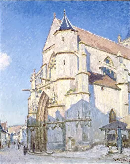 Alfred 1839 1899 Gallery: The Church at Moret (Evening)