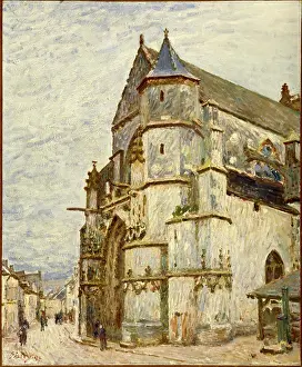Moret Prints: Church at Moret after the Rain, 1894. Creator: Alfred Sisley