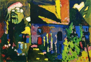 Country Landscape Prints: Church at Murnau. Artist: Kandinsky, Wassily Vasilyevich (1866-1944)