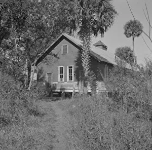Church in the Negro section, Daytona Beach, Florida, 1943. Creator: Gordon Parks