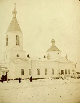 Slavic Prints: Church of the Novosibirskaya Village, 1909. Creator: Nikolai Georgievich Katanaev
