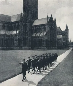 Hm Stationery Office Gallery: Church parade, 1941. Artist: Cecil Beaton