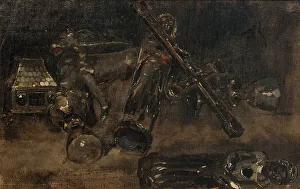 Hellqvist Carl Gustaf Prints: Church Plate and Images. Study for Waldemar Atterdag Holding Visby to Ransom