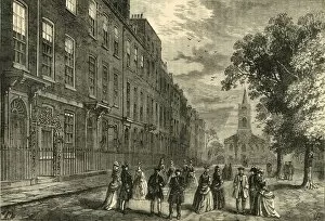 Hg Wells Gallery: Church Row, Hampstead, in 1750, (c1876). Creator: Unknown