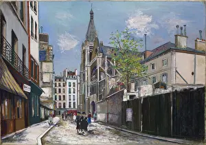 The Church of Saint-Severin (Eglise Saint-Severin), Paris, 1925. Creator: Maurice Utrillo