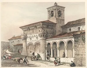 Church of San Miguel in Guadalajara, with scenes of life and traditional costumes of the time