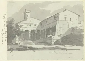 David L Prints: Church of Sant Onofrio, Rome, 1775/80. Creator: Jacques-Louis David