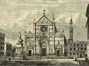 Basilica Of Santa Croce Collection: Church of Santa Croce, Florence, 1890. Creator: Unknown