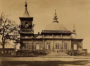 Penal Colony Prints: A Church in the Settlement of Rykovsk, 1880-1899. Creator: Innokenty Ignatievich Pavlovsky