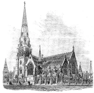 Dublin County Dublin Ireland Prints: Church of St. Andrew, Dublin, in process of erection, 1862. Creator: Unknown