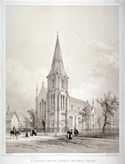Bethnal Green Collection: Church of St Bartholomew, Coventry Street, Bethnal Green, London, c1850