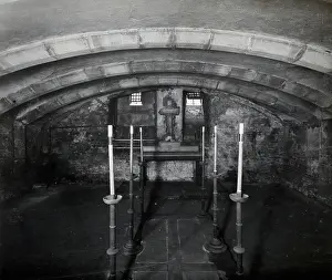 Candlestick Prints: The church of St Bartholomew the Great; interior of the crypt