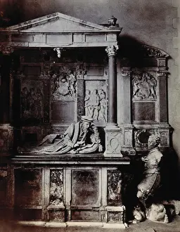 Rich Prints: The church of St Bartholomew the Great: interior view showing the monument of Lord Rich