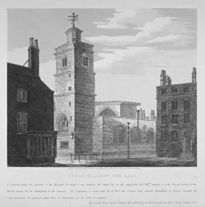 Jenkins Prints: Church of St Bartholomew-the-Less, City of London, 1814. Artist:s Jenkins