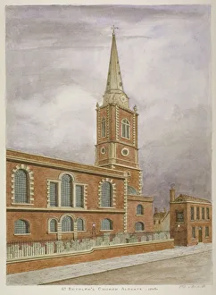 Aldgate Prints: Church of St Botolph, Aldgate, City of London, 1806. Artist: Valentine Davis