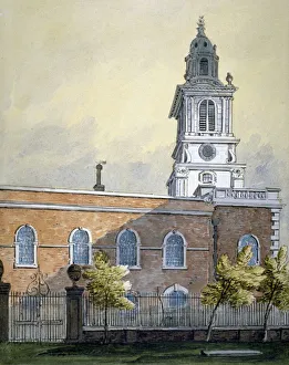 Pearson Prints: Church of St Botolph without Bishopsgate, City of London, c1815. Artist: William Pearson