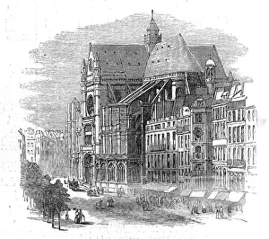 Semaine Sanglante Prints: Church of St. Eustache, Paris, 1871. Creator: Unknown