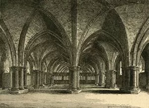 Crypt Gallery: The Church of St. Faith, The Crypt of Old St. Pauls, from a view by Hollar, (1897)