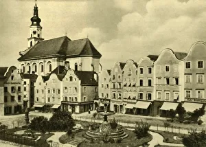 Muller Prints: The Church of St George, Scharding am Inn, Upper Austria, c1935. Creator: Unknown