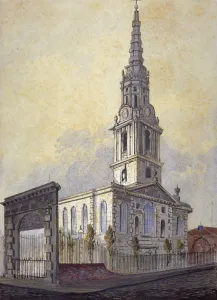 Pearson Prints: Church of St Giles in the Fields, Holborn, London, c1815. Artist