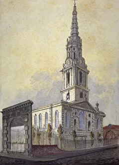 Palladian Collection: Church of St Giles in the Fields, Holborn, London, c1815. Artist