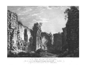 Quarantine Prints: Church of St James, Dunwich, late 18th century. Creator: William Byrne