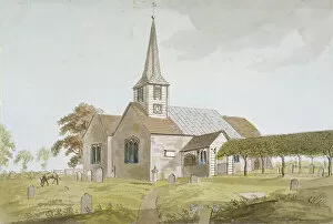 Churchyard Gallery: Church of St Mary, Chigwell, Essex, 1799
